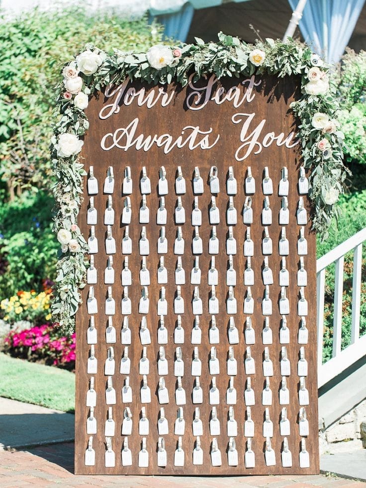Use luggage tags for a travel-themed wedding.