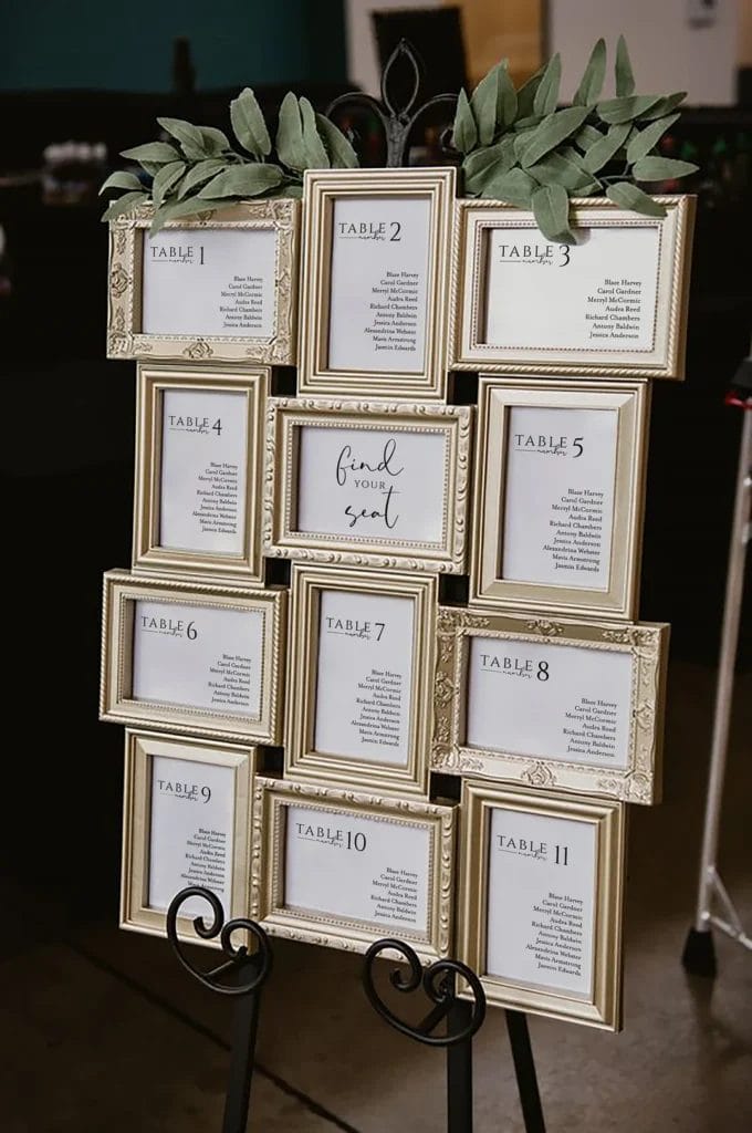 Create a photo gallery-style seating chart.