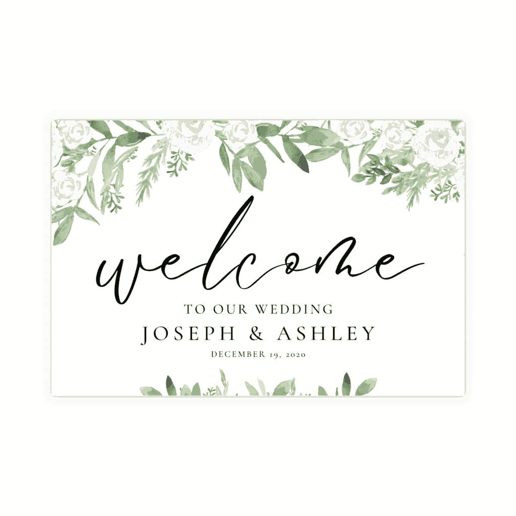 free personalized welcome sign promo